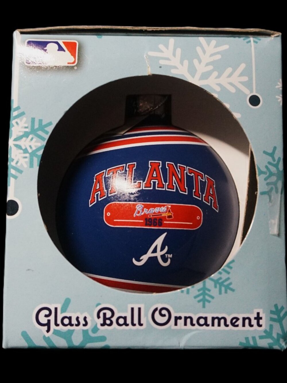 Atlanta Braves MLB Glass Ball Ornament